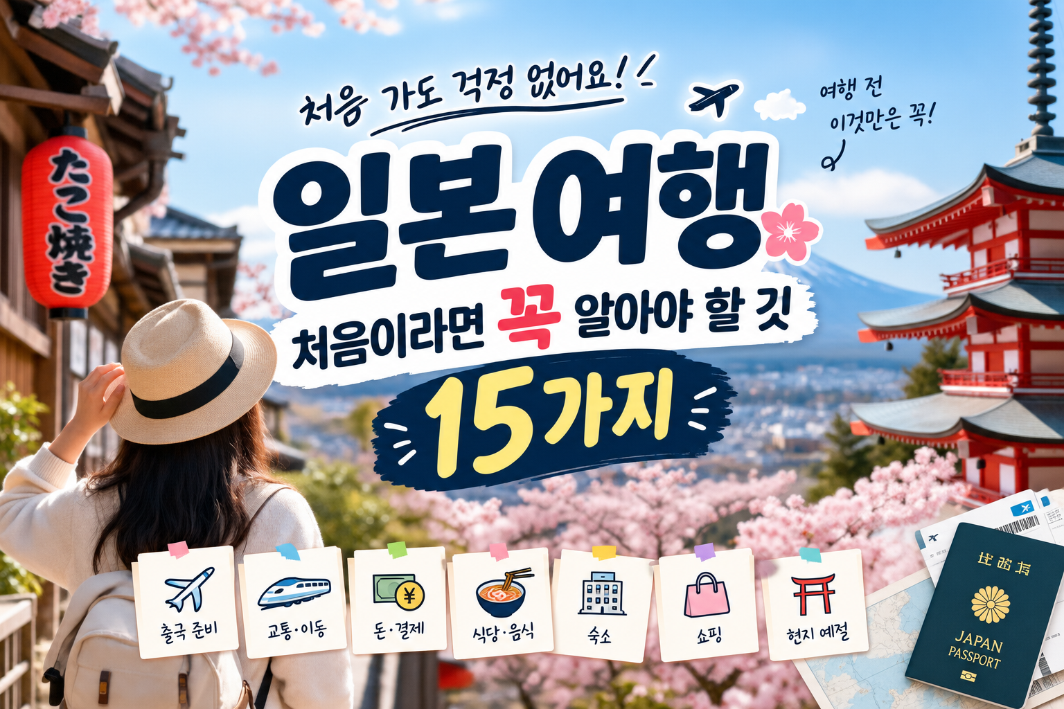 일본여행 15가지 알아야 할 것