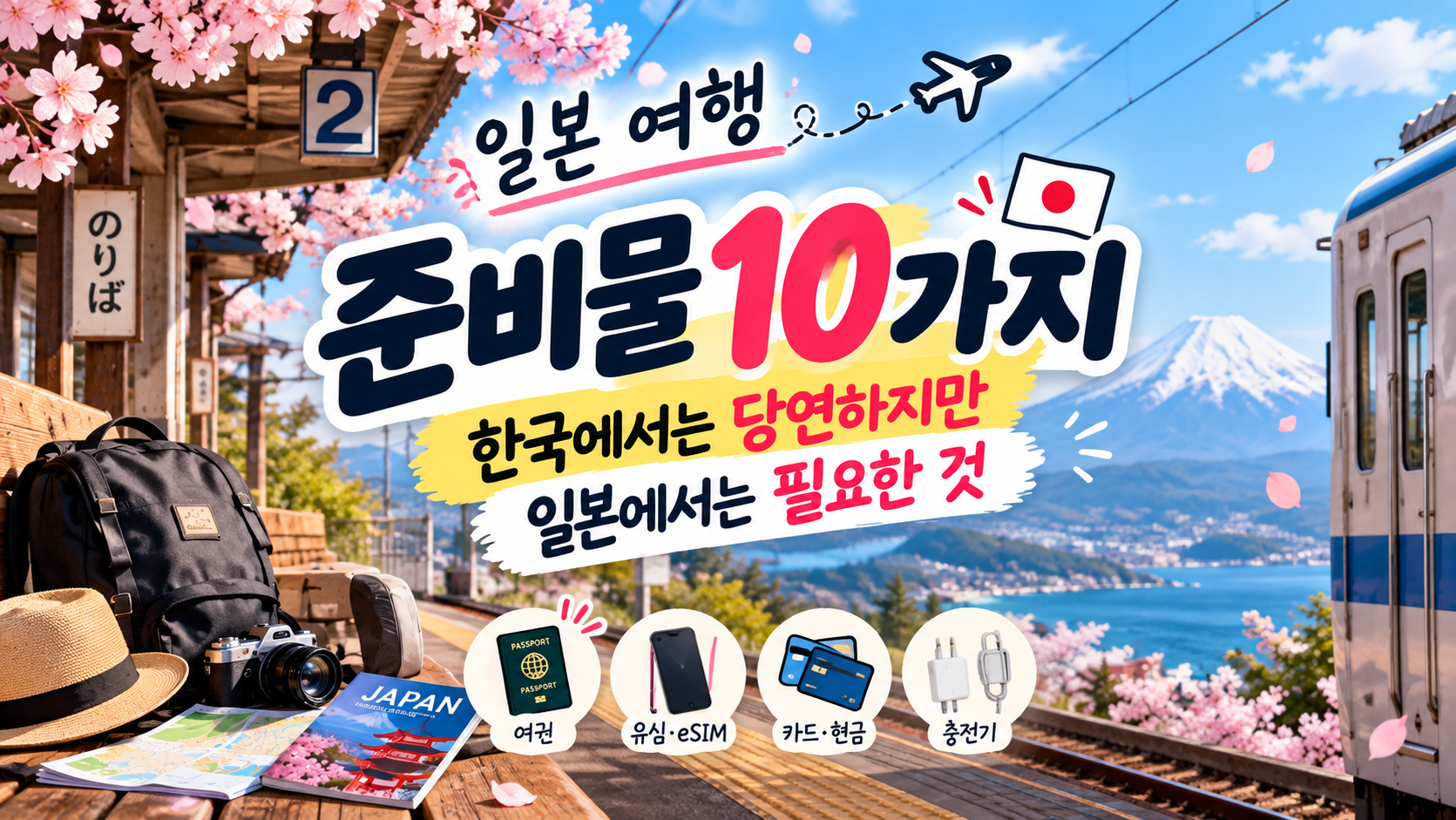 일본 여행 준비물 10가지