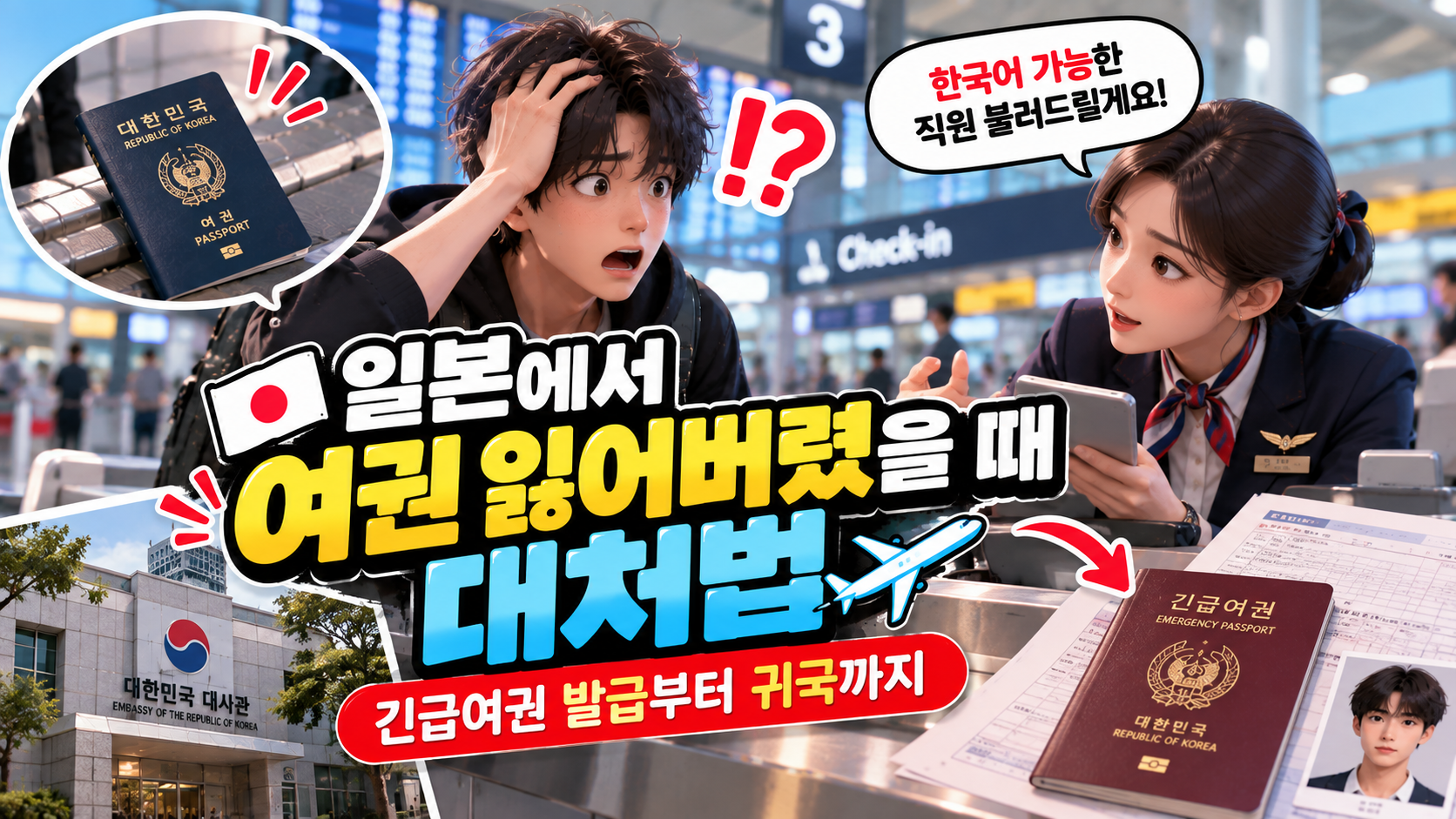 일본에서 여권 잃어버렸을 때 대처법