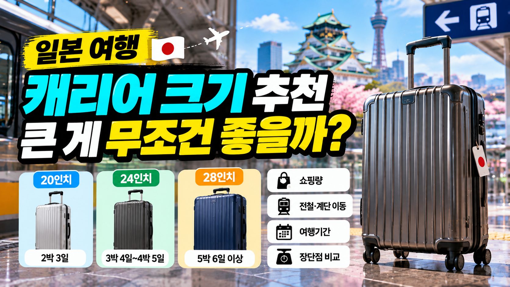 일본 여행 캐리어 추천