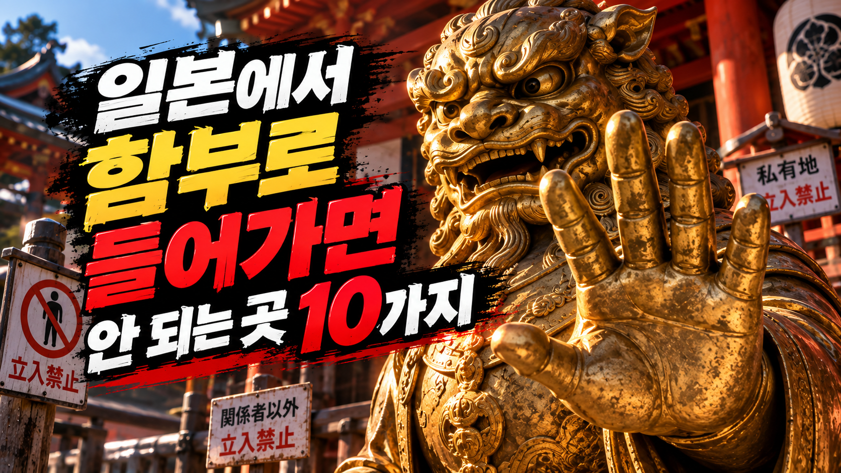 일본에서 함부로 들어가면 안되는 곳 10가지